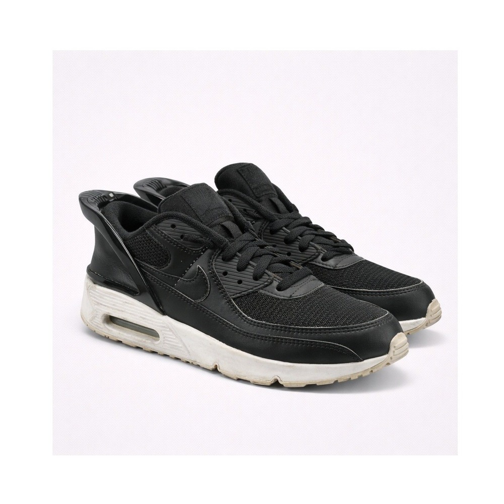 Nike Air Max 90 FlyEase Black White Youth 6Y Womens 7.5 Athletic Running